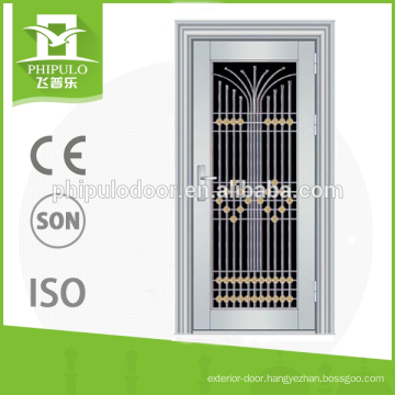 Alibaba new model stainless steel door design no rust door cheap used as apartment